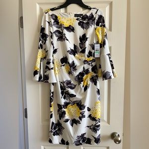 NWT Jessica Howard dress; 3/4 trumpet sleeves - just below the knee length.